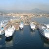 olbia vista dal mare molo brin ruota panoramica panorama