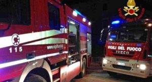 vigili fuoco notte