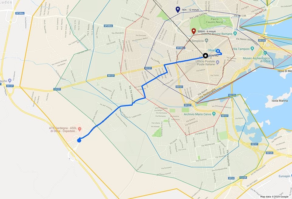 trekking urbano camminata olbia