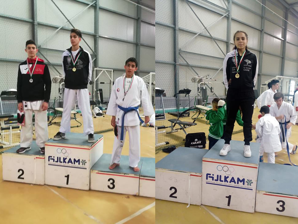 Federico Varchetta Elena Mendula Karate Club Golfo Aranci Porto Cervo