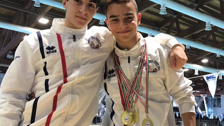 Nuoto Gabriele Ortu e Gian Mario Pirrolu