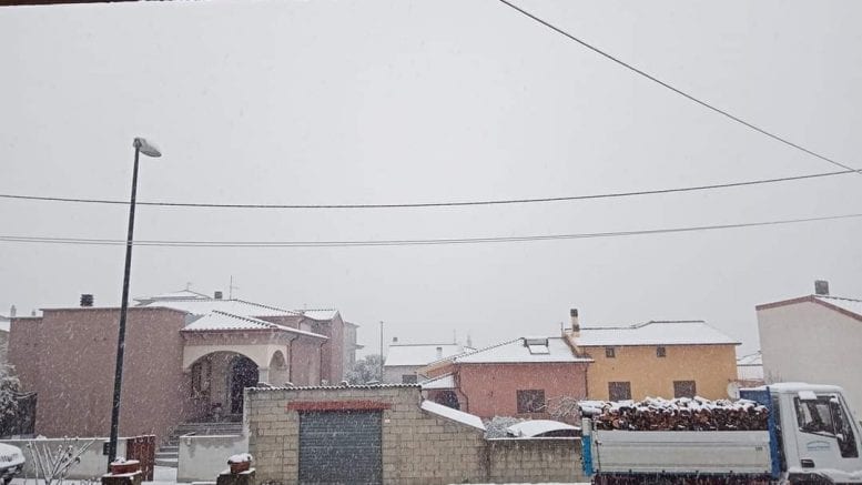 Buddusò neve Giuseppe Biancu
