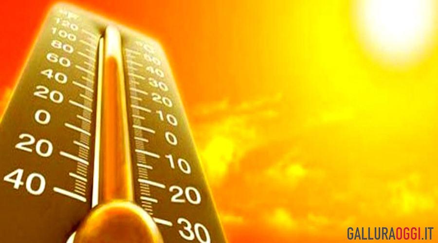 gallura caldo olbia incendi ondata