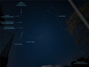 Posizione della cometa C/2022 E3 (ztf) il 31 gennaio 2023, ore 23.00 foto di Daniele Caruso