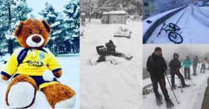 Giocare sulla neve in gallura