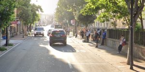Via Vittorio Veneto, Olbia, capolinea Arst