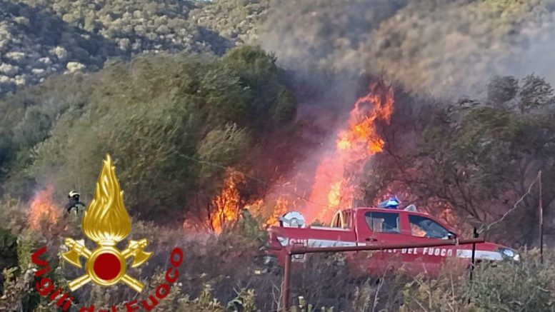 incendio Olbia