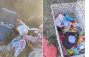 discarica giocattoli golfo aranci