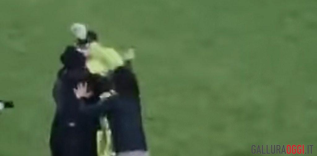 shpendi cesena olbia rinaldi aggressione