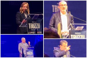 Paolo truzzu Giorgia Meloni Antonio tajani Matteo Salvini Cagliari