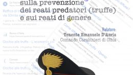 Conferenza sulle truffe e i reati di genere a Olbia