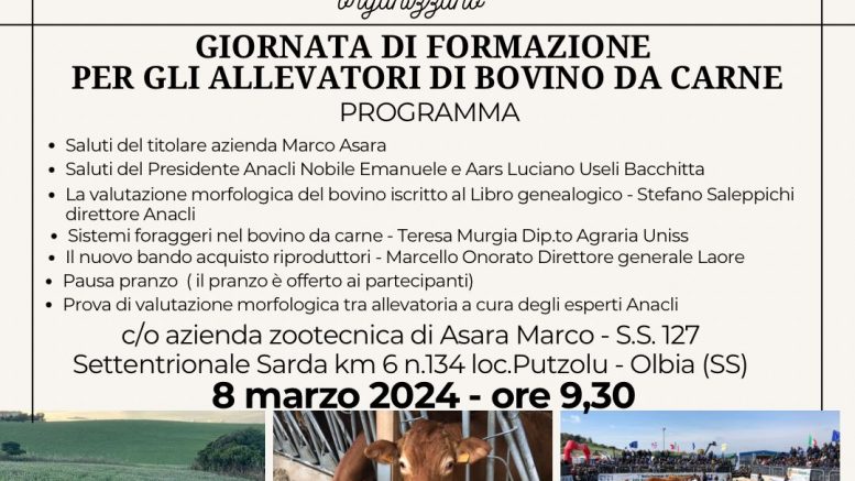 Olbia, giornata di formazione sui bovini da carne