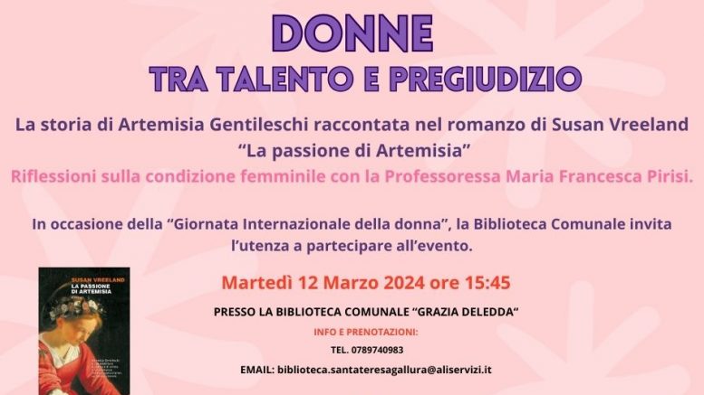 Santa Teresa Gallura ospita l'evento "Donne tra talento e pregiudizio"