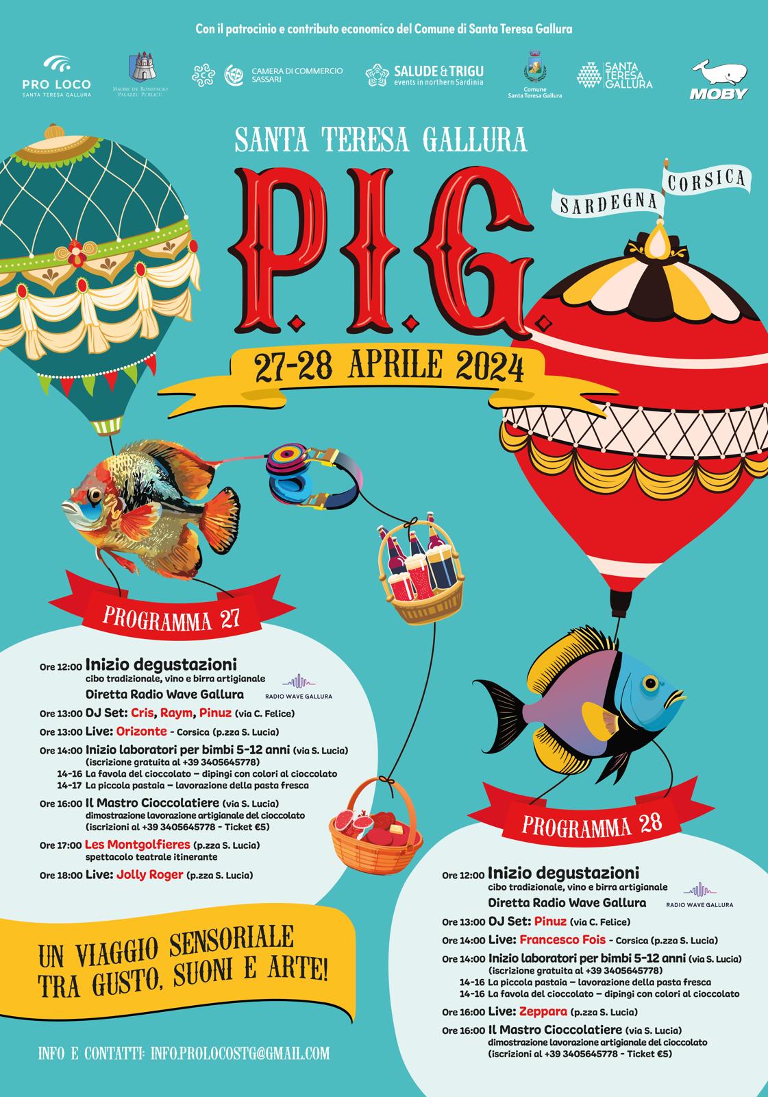 P.I.G. Evento enogastronomico a Santa Teresa Gallura