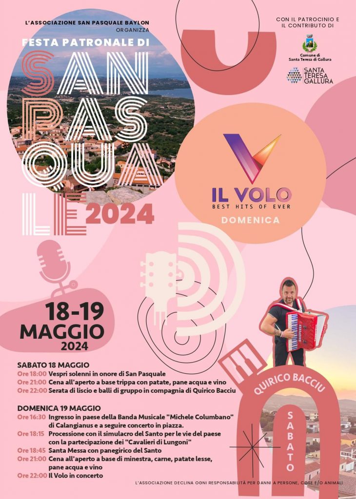 Appuntamento con la festa di San Pasquale a Santa Teresa Gallura