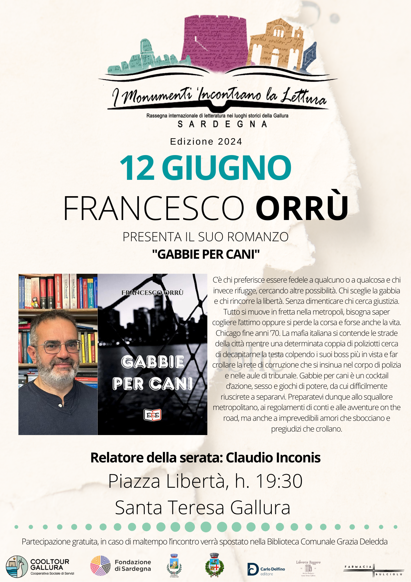 Presentazione del libro "Gabbie per Cani" a Santa Teresa Gallura