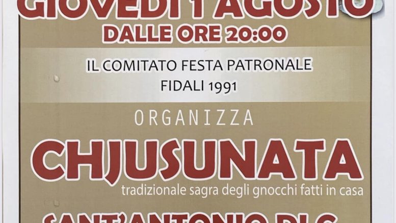 Sagra degli gnocchi fatti in casa a Sant'Antonio di Gallura