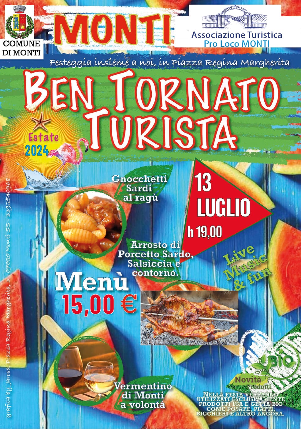 "Ben Tornato Turista" evento enogastronomico a Monti"
