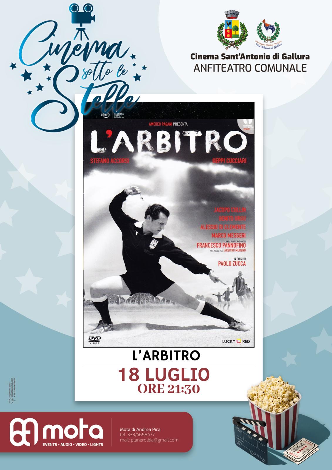 Sant'Antonio di Gallura, serata cinema sotto le stelle