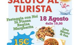 Saluto al turista a Monti