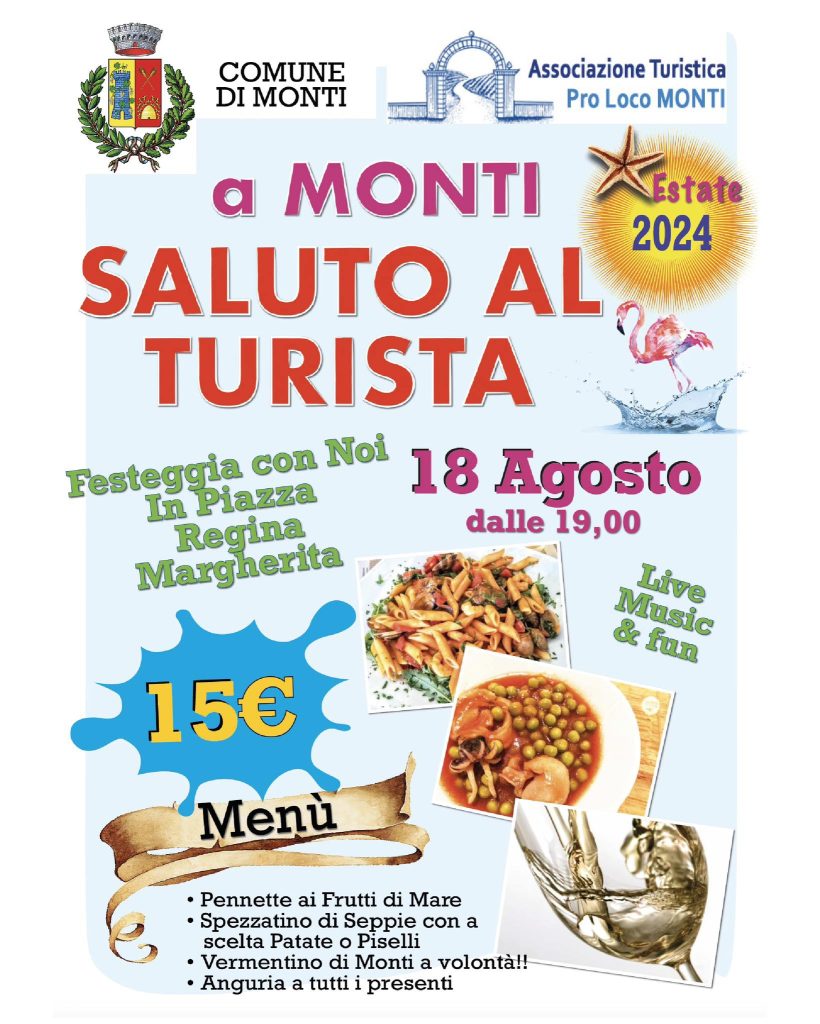Saluto al turista a Monti