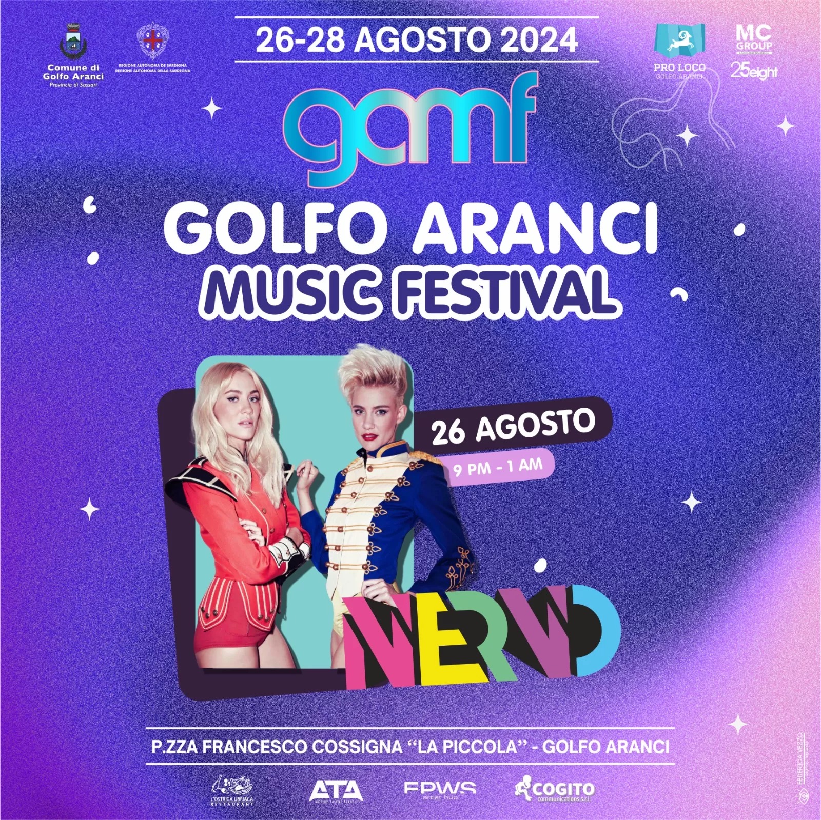 Dj set delle sorelle Nervo a Golfo Aranci