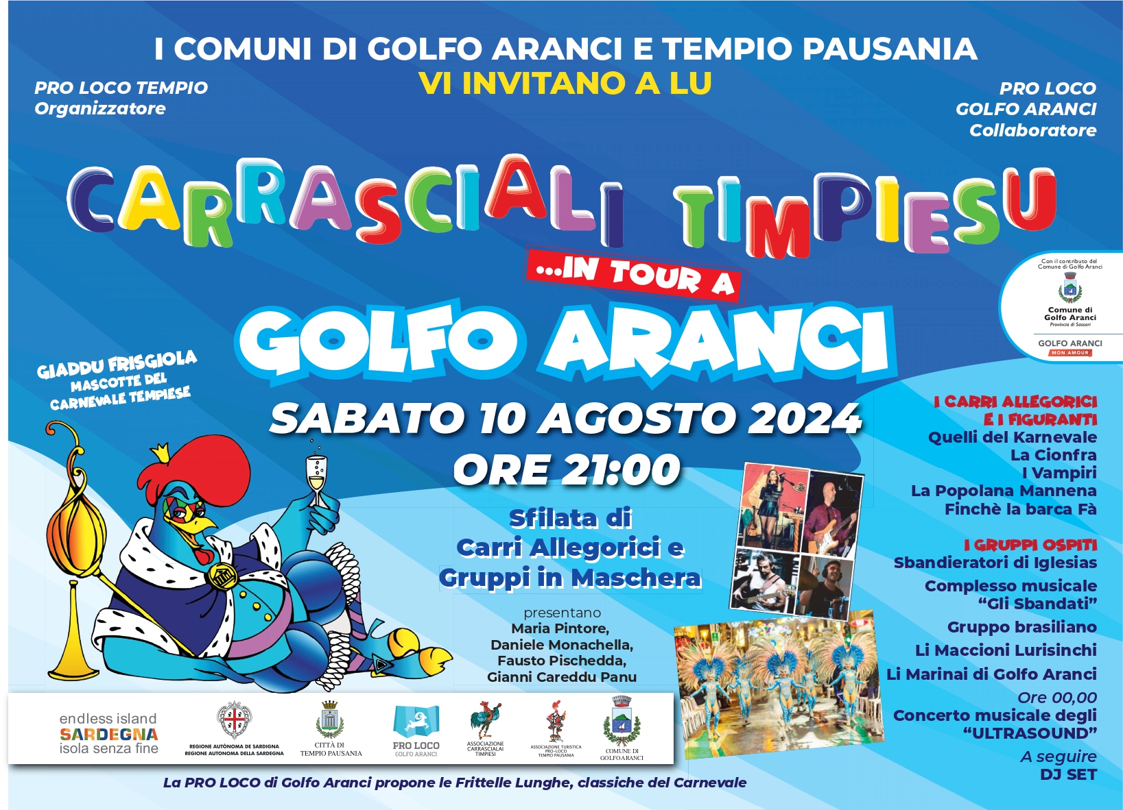 Golfo Aranci: carrasciali timpiesu in tour