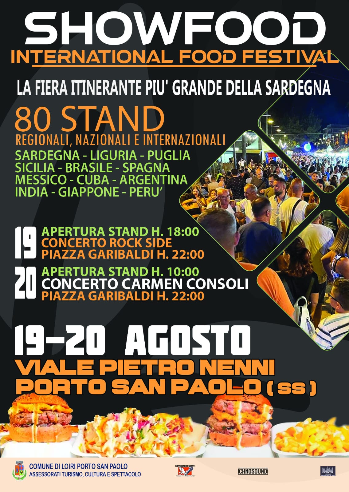 International food festival a Loiri Porto San Paolo