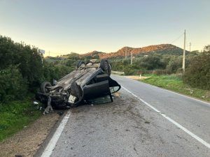 Brutto incidente all'uscita di Olbia, un ferito