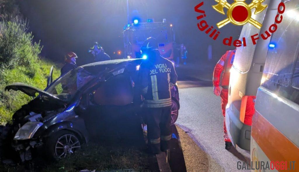Violento incidente sulla strada per Tempio, un ferito