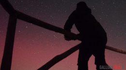 Aurora boreale in Gallura, foto di e con Alberto Carraca