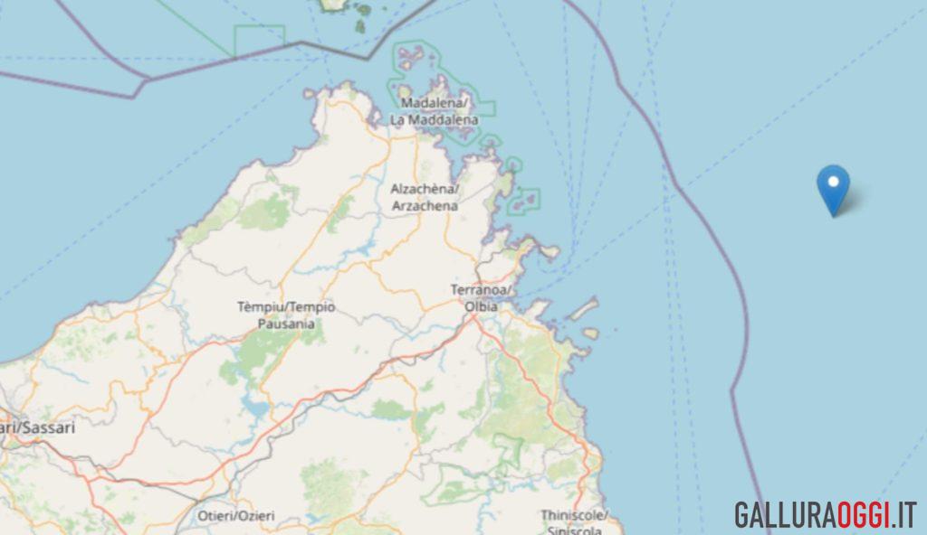 Terremoto al largo di Olbia