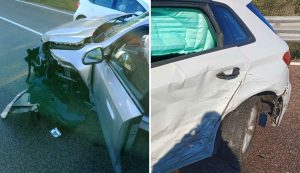 Brutto incidente all'uscita di Olbia, ci sono feriti