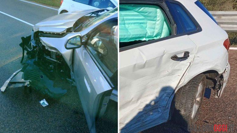 Brutto incidente all'uscita di Olbia, ci sono feriti