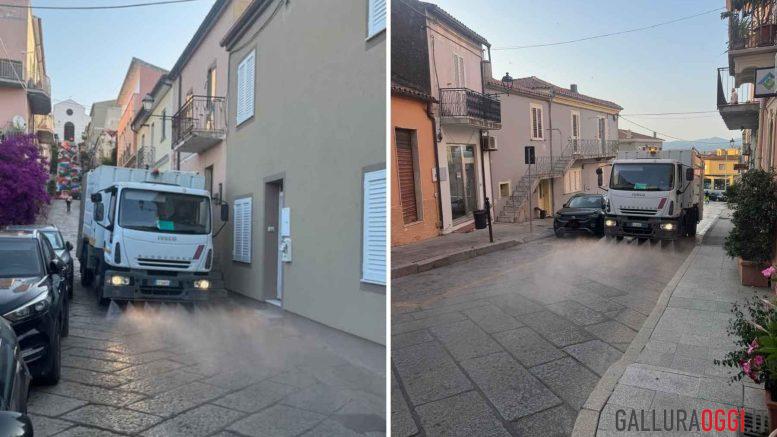 Arzachena si fa bella, pulizie straordinarie in centro
