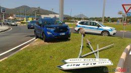 Brutto incidente alla rotatoria di Olbia, cosa è successo