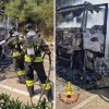 Camion in fiamme sulla strada per Padru, paura per il conducente