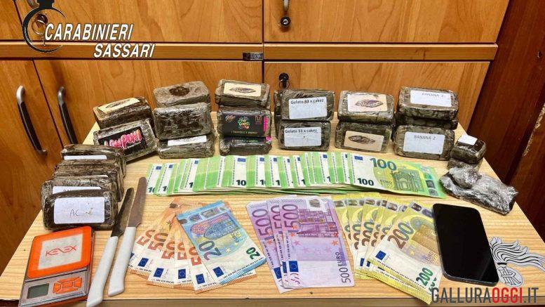 Droga in frigo e 16mila euro, arrestato un 20enne a Olbia