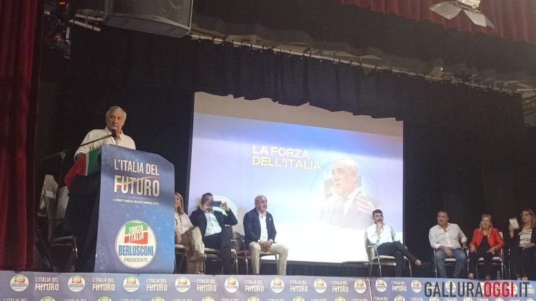 Ministro Antonio Tajani Forza Italia Budoni