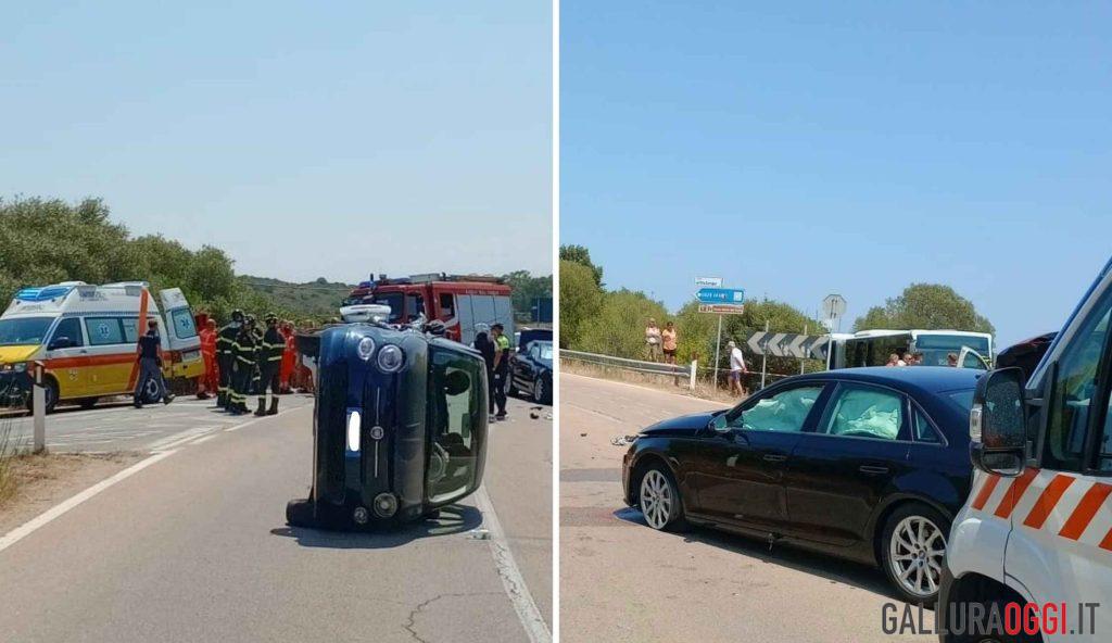 Violento incidente alle porte di Olbia, 10 feriti