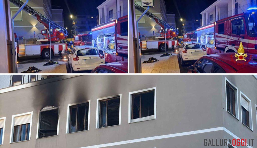Incendio al palazzaccio di Olbia, danni ingenti