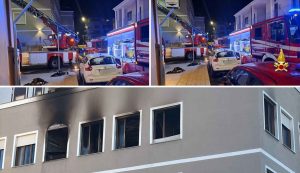 Incendio al palazzaccio di Olbia, danni ingenti