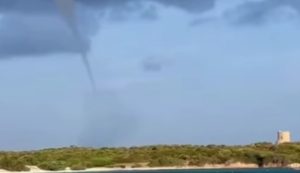 Tromba marina a Vignola, ecco le spettacolari immagini