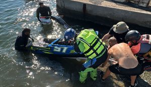 Aquabike Olbia, i sommozzatori della polizia salvano un pilota