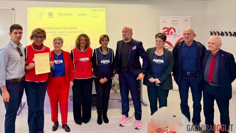 Avis Olbia in Albania per un gemellaggio sulla donazione di sangue