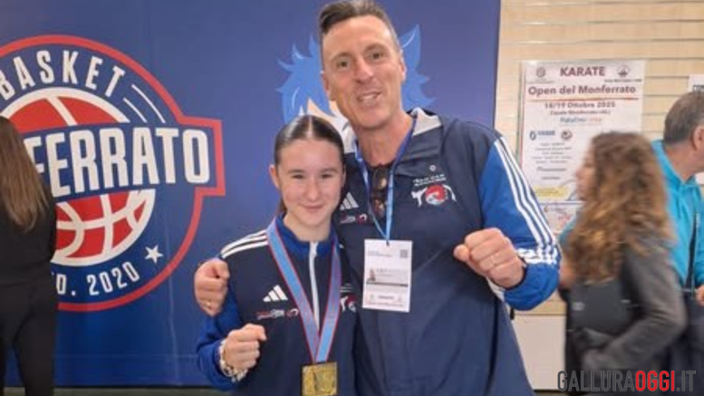 Karate Arzachena, Sabrina Dettori conquista la medaglia d'oro
