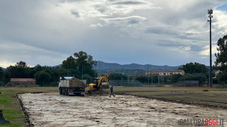 Al via la riqualificazione del campo di calcio di Arzachena