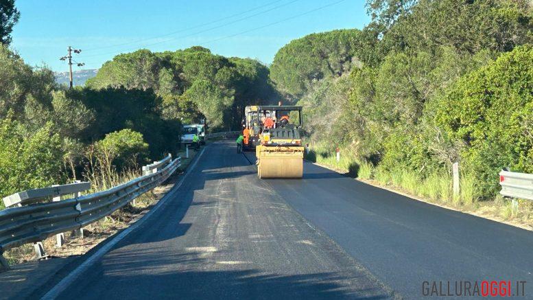 Nuovo asfalto sulla strada di Arzachena per migliorare la sicurezza