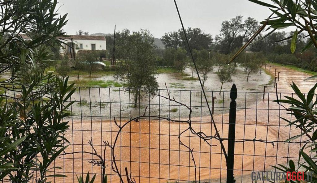 Maltempo in Gallura, numerosi allagamenti anche ad Arzachena