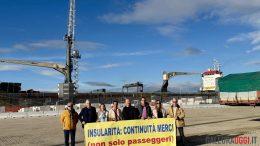 Continuità territoriale delle merci, la protesta sbarca a Olbia